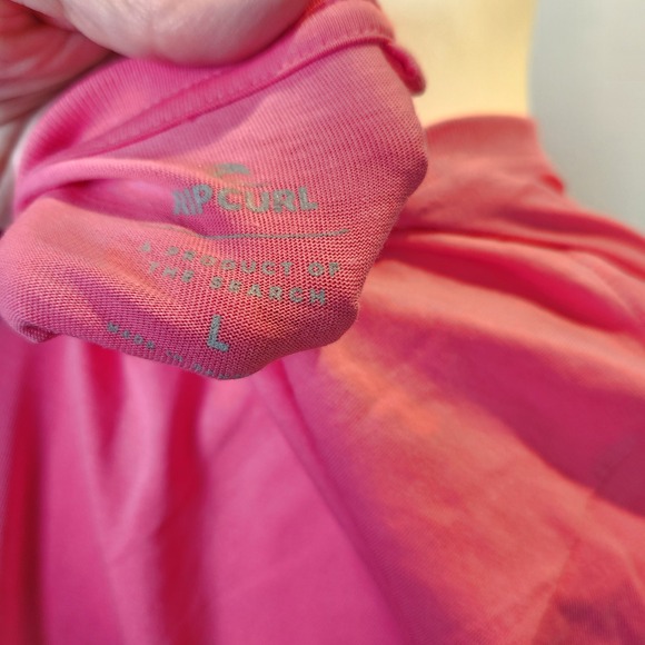 Rip Curl Womens Pink Graphic T-Shirt Since Nineteen Sixty Nine Large Surf Tee - Picture 4 of 5